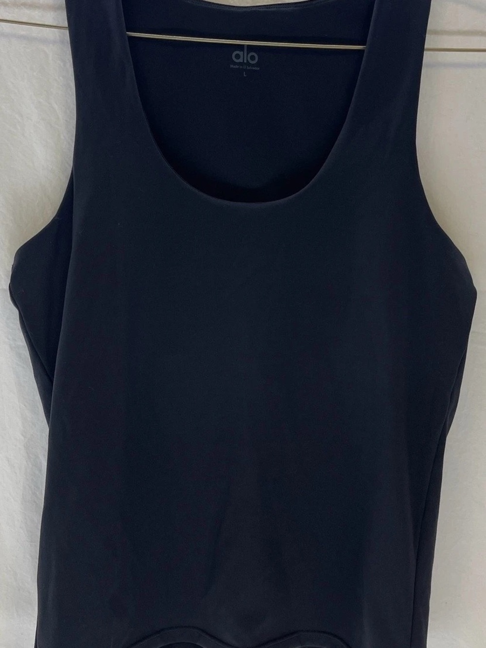 Alo Black Tank Top Size Large Like New